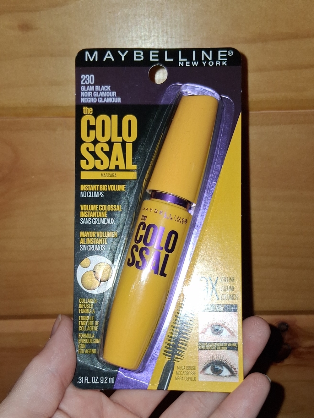Maybelline Colossal Mascara in Bright Yellow Tube (Black Text)